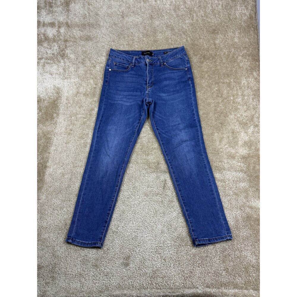 Tahari 8 / 29 Chloe Fit Solution Skinny Jeans Medium Wash Stretch Denim B103